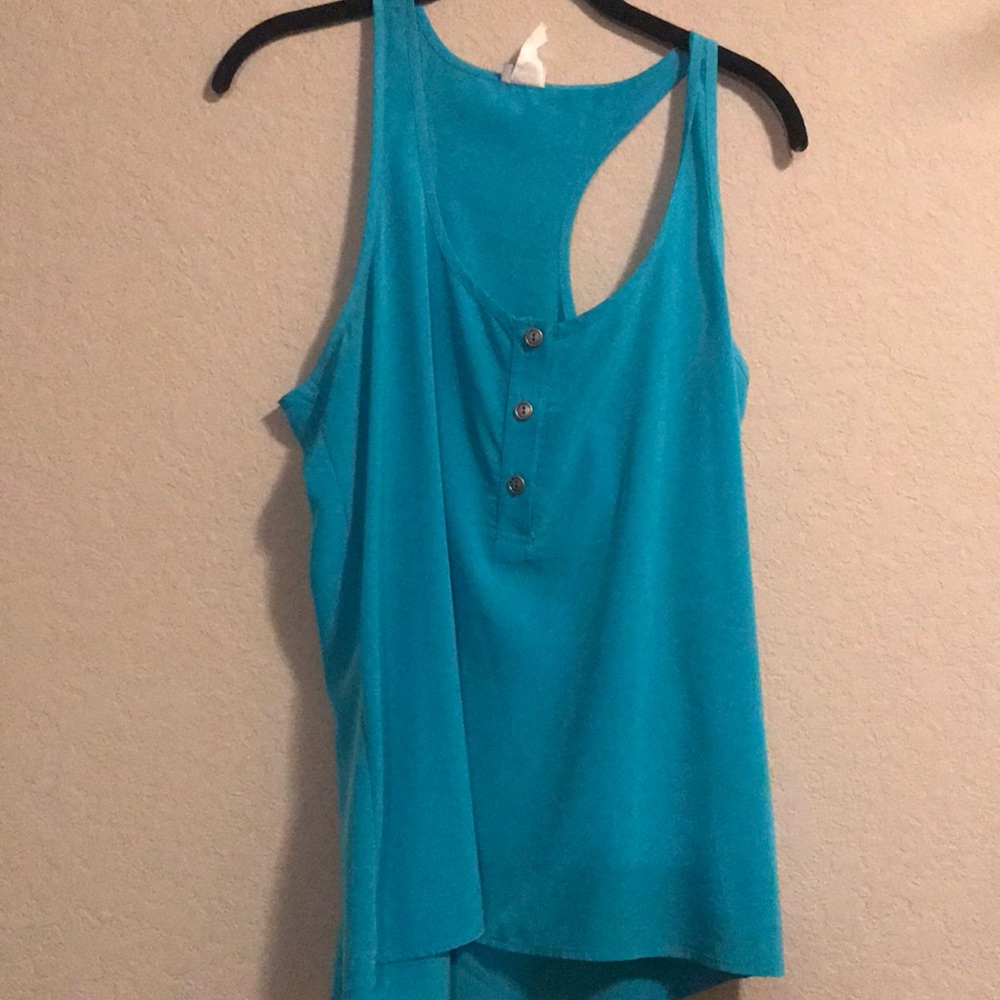 Teal tank top